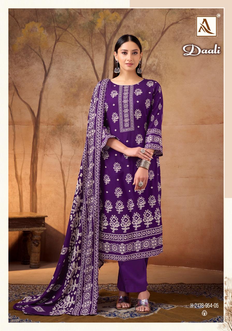 Alok Daali catalog dress material wholesalers in mangaldas market