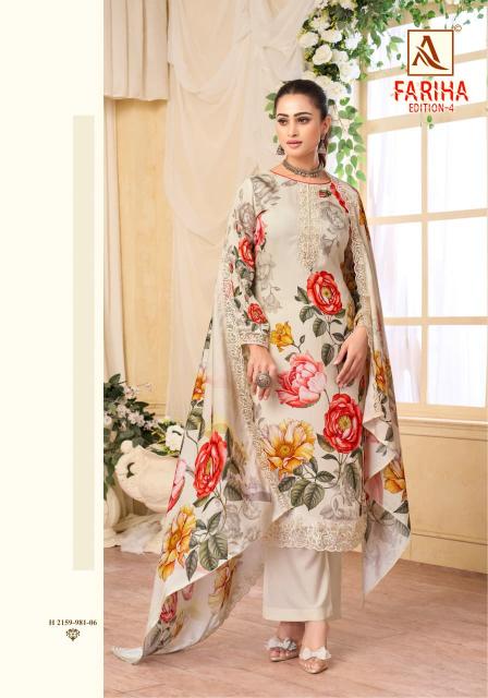Alok Fariha Vol 4 catalgue dress material wholesale
