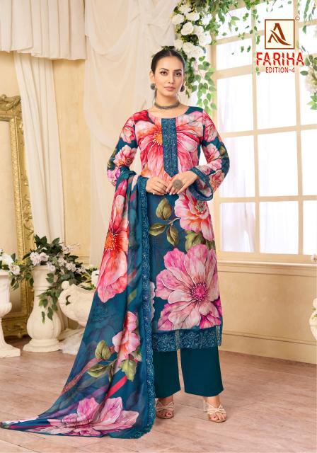 Alok Fariha Vol 4 catalgue dress material wholesale