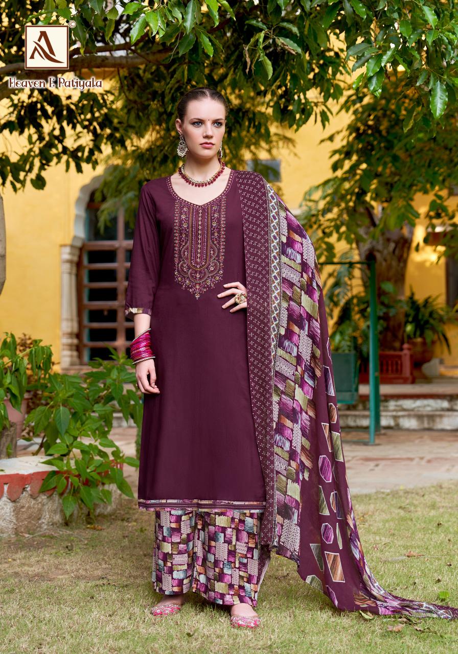 Alok Heaven E Patiyala catalog dress material for girls wholesale shop in rishikesh