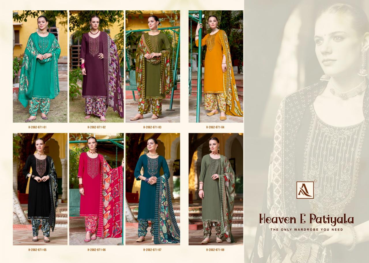 Alok Heaven E Patiyala catalog dress material for girls wholesale shop in rishikesh