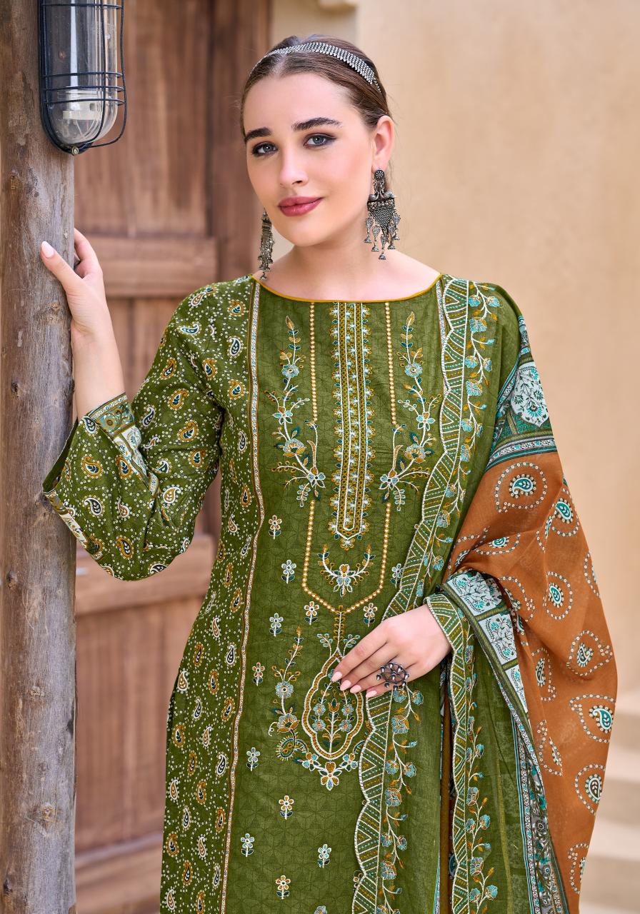 Alok Kudi Lahori vol 2 catalog priyanka cotton dress material wholesale rate