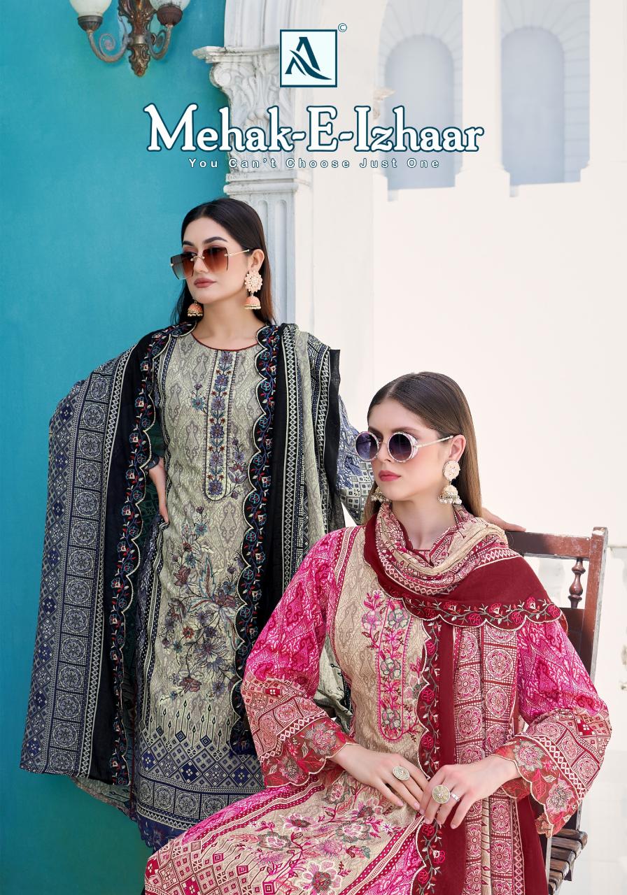 Alok Mahek E Izhaar catalog dress materials wholesale in hyderabad online shopping