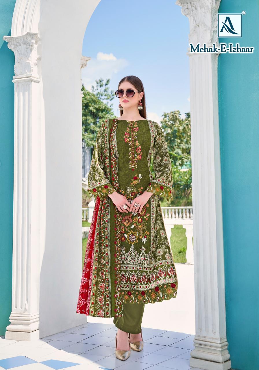 Alok Mahek E Izhaar catalog dress materials wholesale in hyderabad online shopping