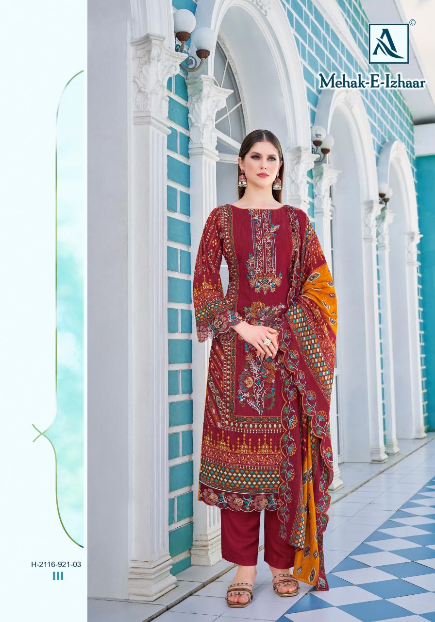 Alok Mahek E Izhaar catalog dress materials wholesale in hyderabad online shopping