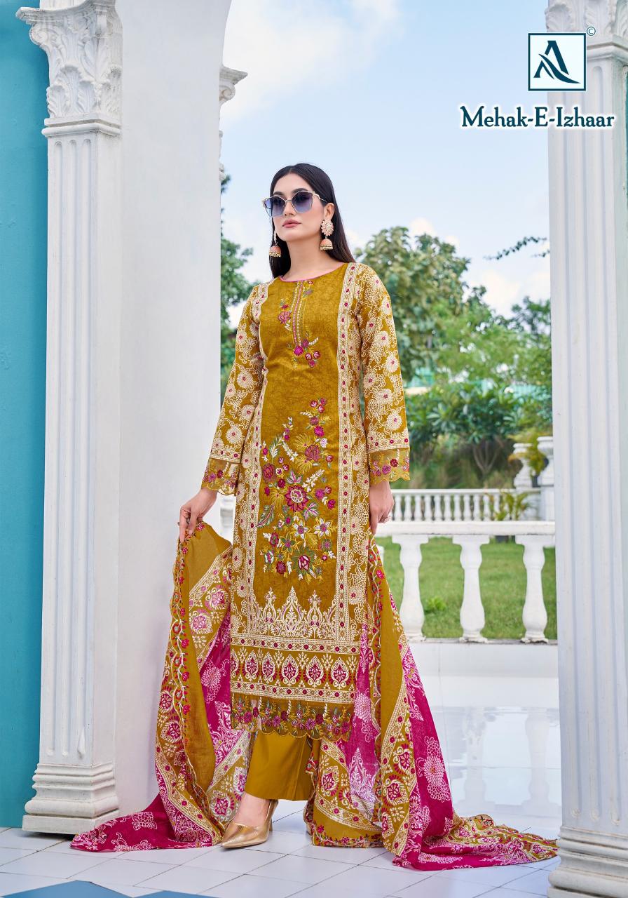 Alok Mahek E Izhaar catalog dress materials wholesale in hyderabad online shopping