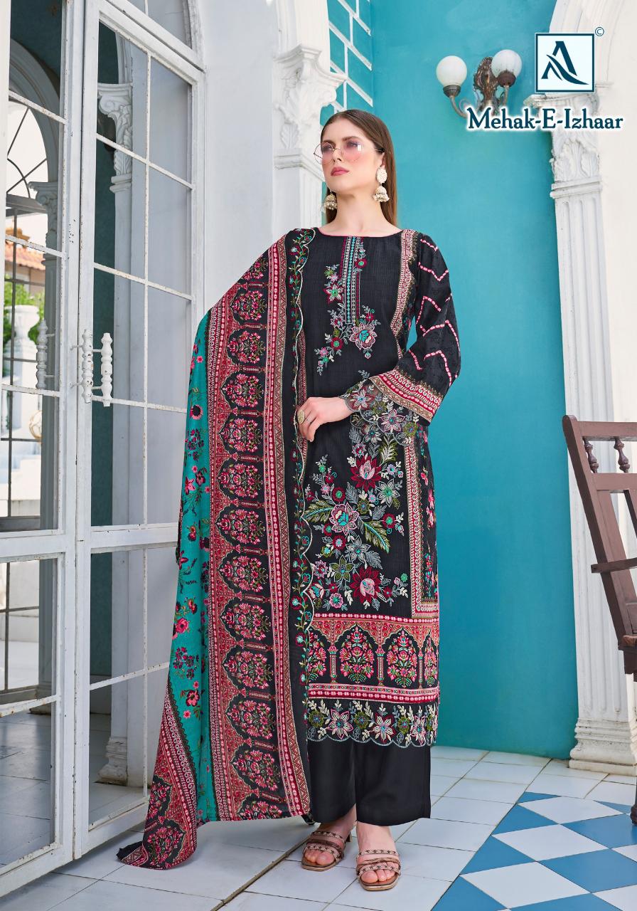Alok Mahek E Izhaar catalog dress materials wholesale in hyderabad online shopping
