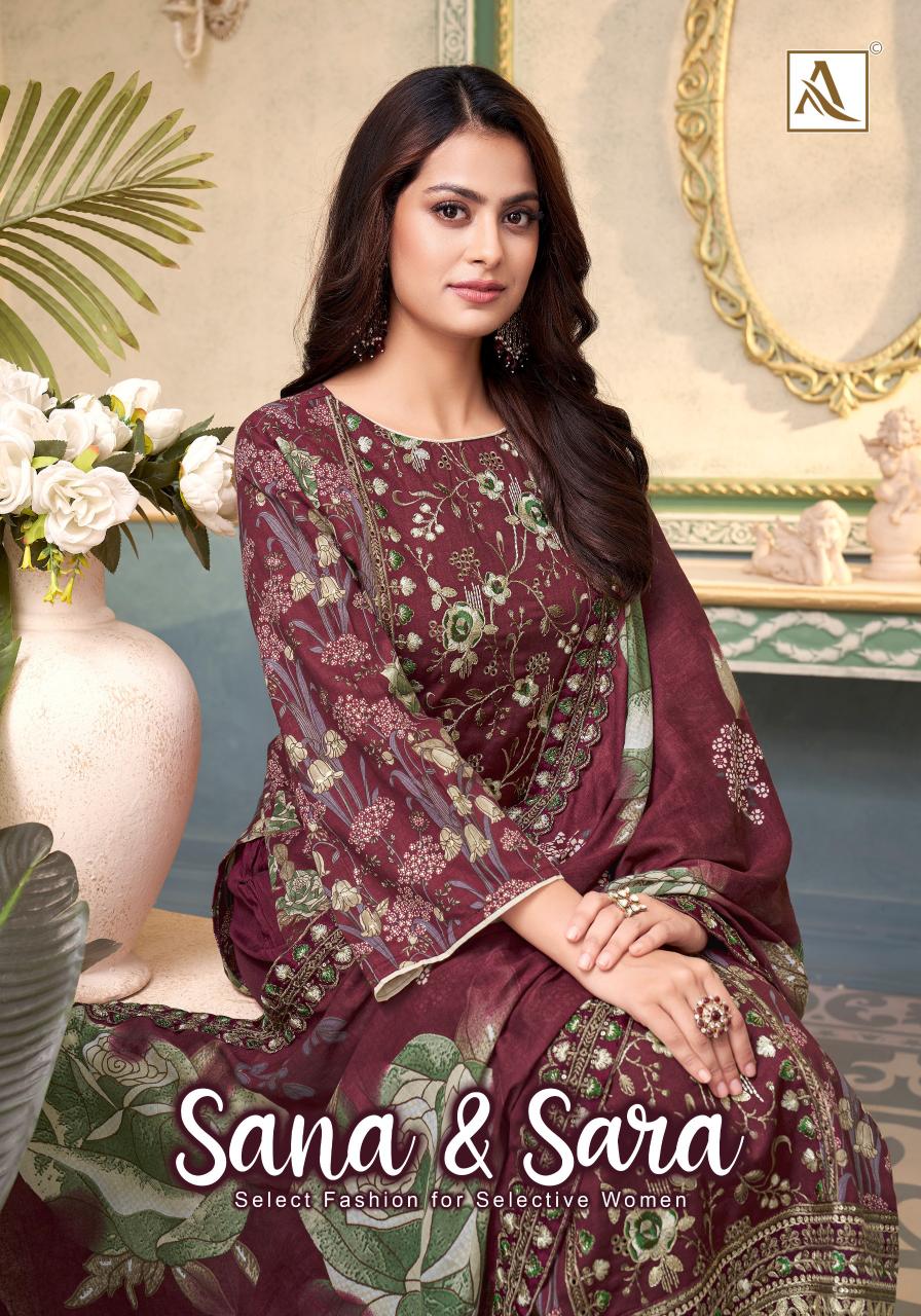 Alok Sana & Sara catalog ladies dress materials wholesale near me