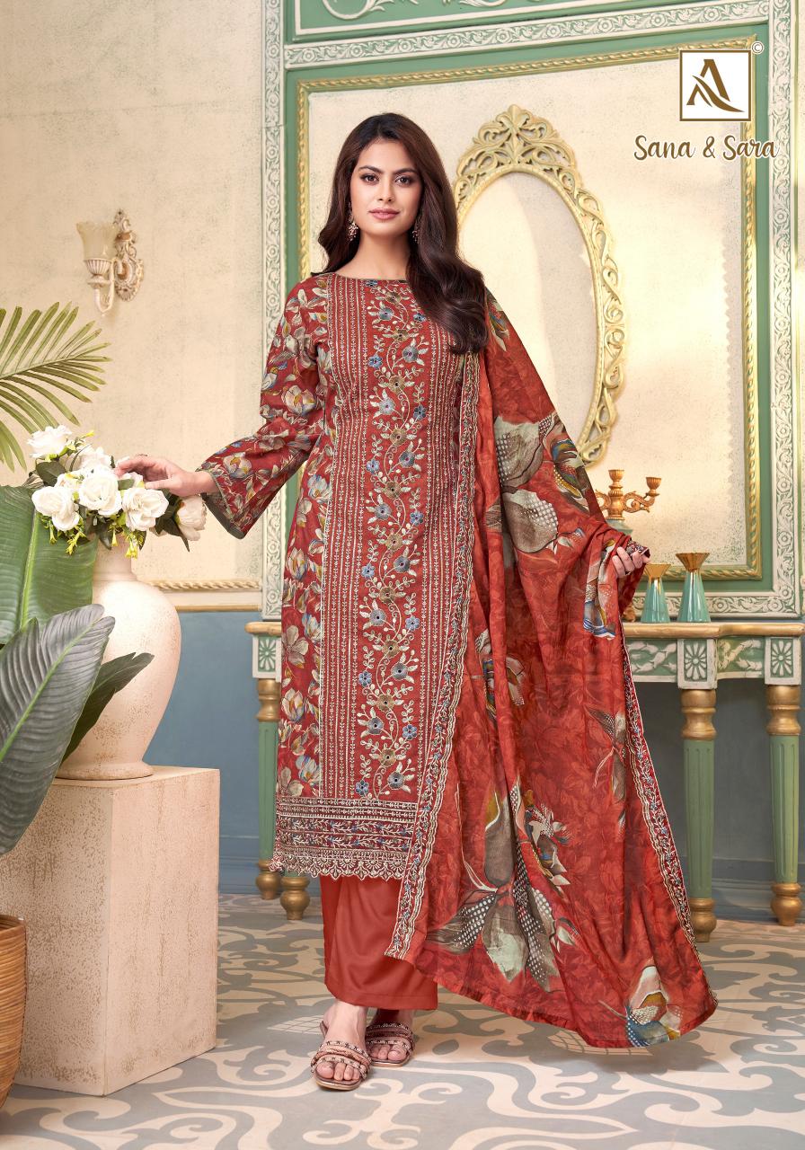 Alok Sana & Sara catalog ladies dress materials wholesale near me