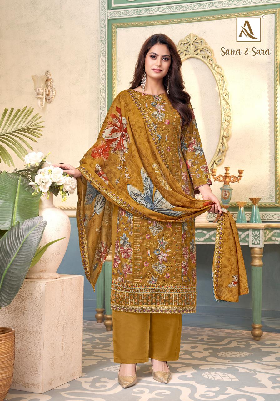 Alok Sana & Sara catalog ladies dress materials wholesale near me