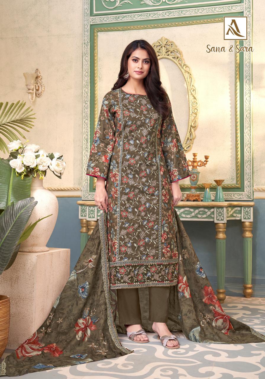Alok Sana & Sara catalog ladies dress materials wholesale near me