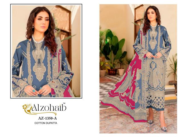 Alzohaib Az Aaida catalog Chiffon Dupatta pakistani suits for sale in toronto