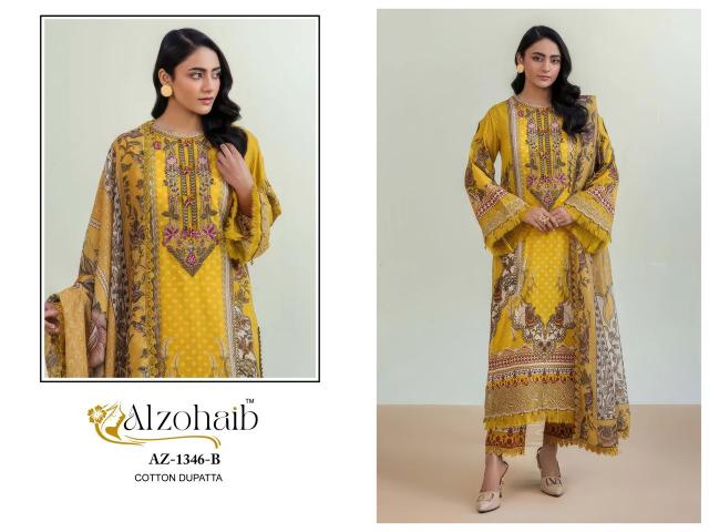 Alzohaib Az Aalsha vol 1 catalog Chiffon Dupatta pakistani suits in delhi wholesale
