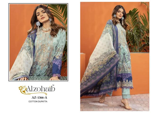 Alzohaib Az Aarifa catalog Chiffon Dupatta pakistani salwsr suit