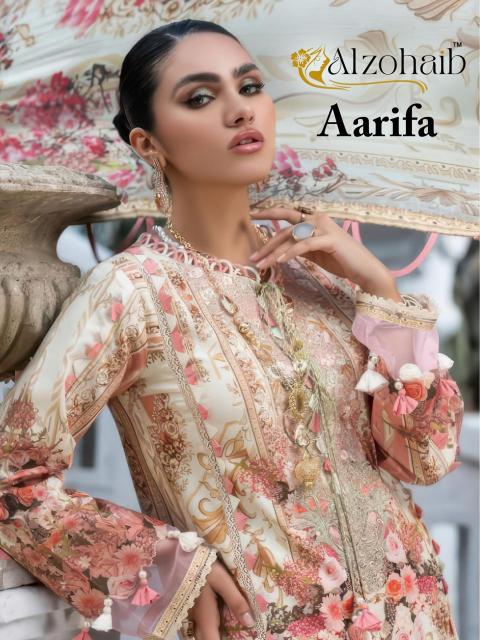 Alzohaib Az Aarifa catalog Chiffon Dupatta pakistani salwsr suit