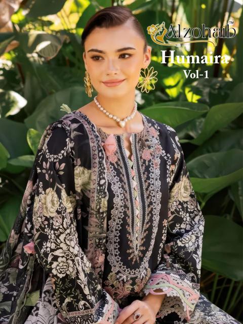 Alzohaib Az Humaira catalog Chiffon Dupatta pakistani suits designs during function