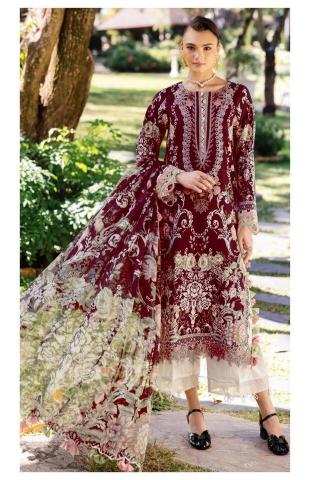 Alzohaib Az Humaira catalog Cotton Dupatta pakistani suits designs images 2025