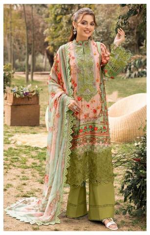 Alzohaib Az Rifa vol 1 catalog Chiffon Dupatta pakistani suit wholesaler in delhi