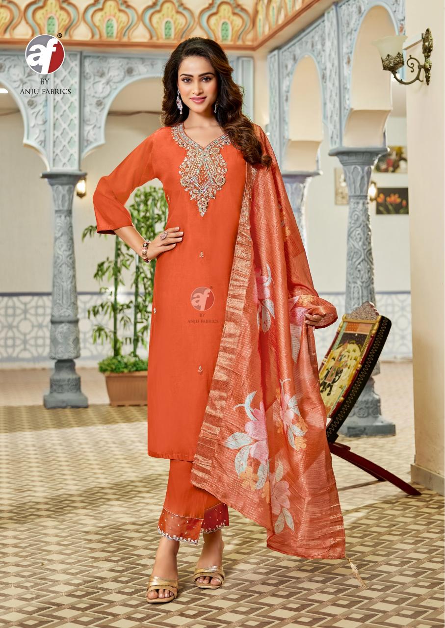 Anju Fabrics Mayra Vol 8 catalog branded kurtis wholesale mumbai