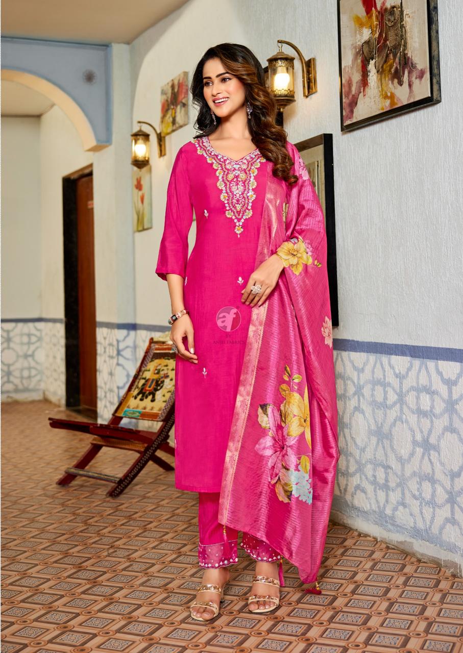 Anju Fabrics Mayra Vol 8 catalog branded kurtis wholesale mumbai
