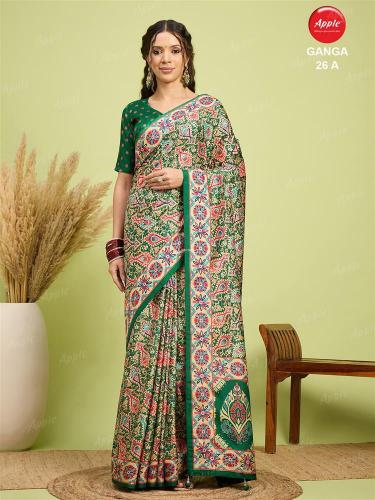 Apple Ganga 26 catalog befresh sarees surat