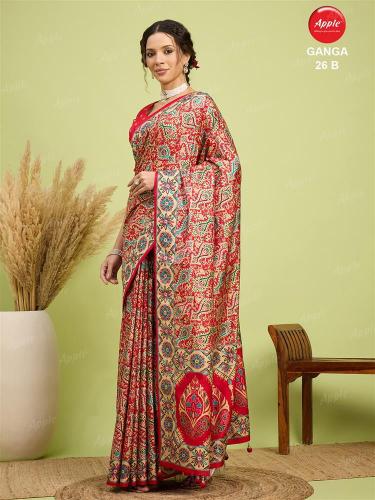 Apple Ganga 26 catalog befresh sarees surat