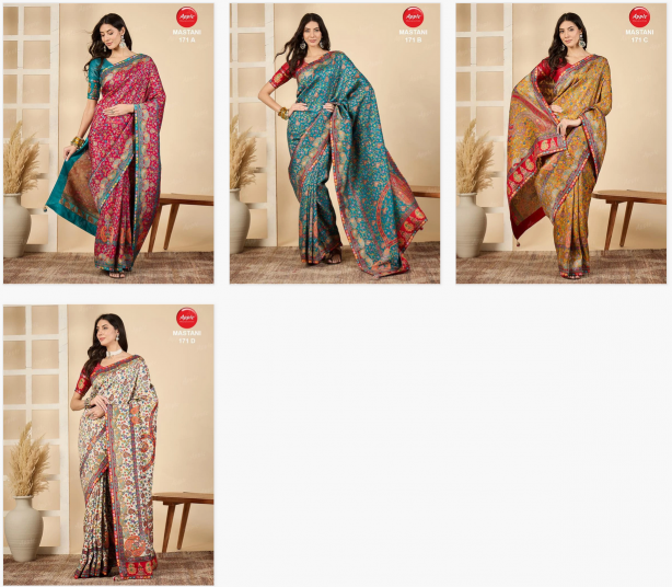 Apple Mastani 171 catalog beautiful sarees surat