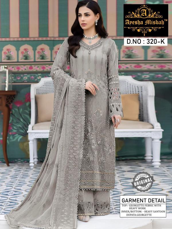 Ayesha Misbah 320 G To L catalog pakistani suits in india