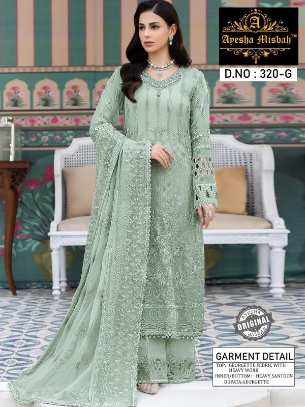 Ayesha Misbah 320 G To L catalog pakistani suits in india