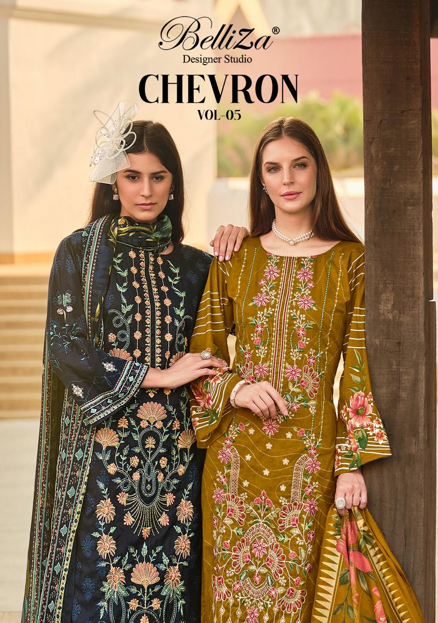 Belliza Chevron Vol 5 catalog dress material wholesale lucknow