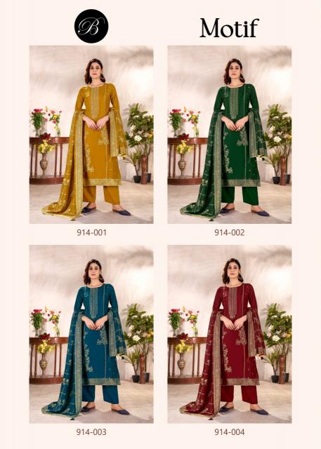Belliza Motif catalog dress material wholesalers in chandigarh