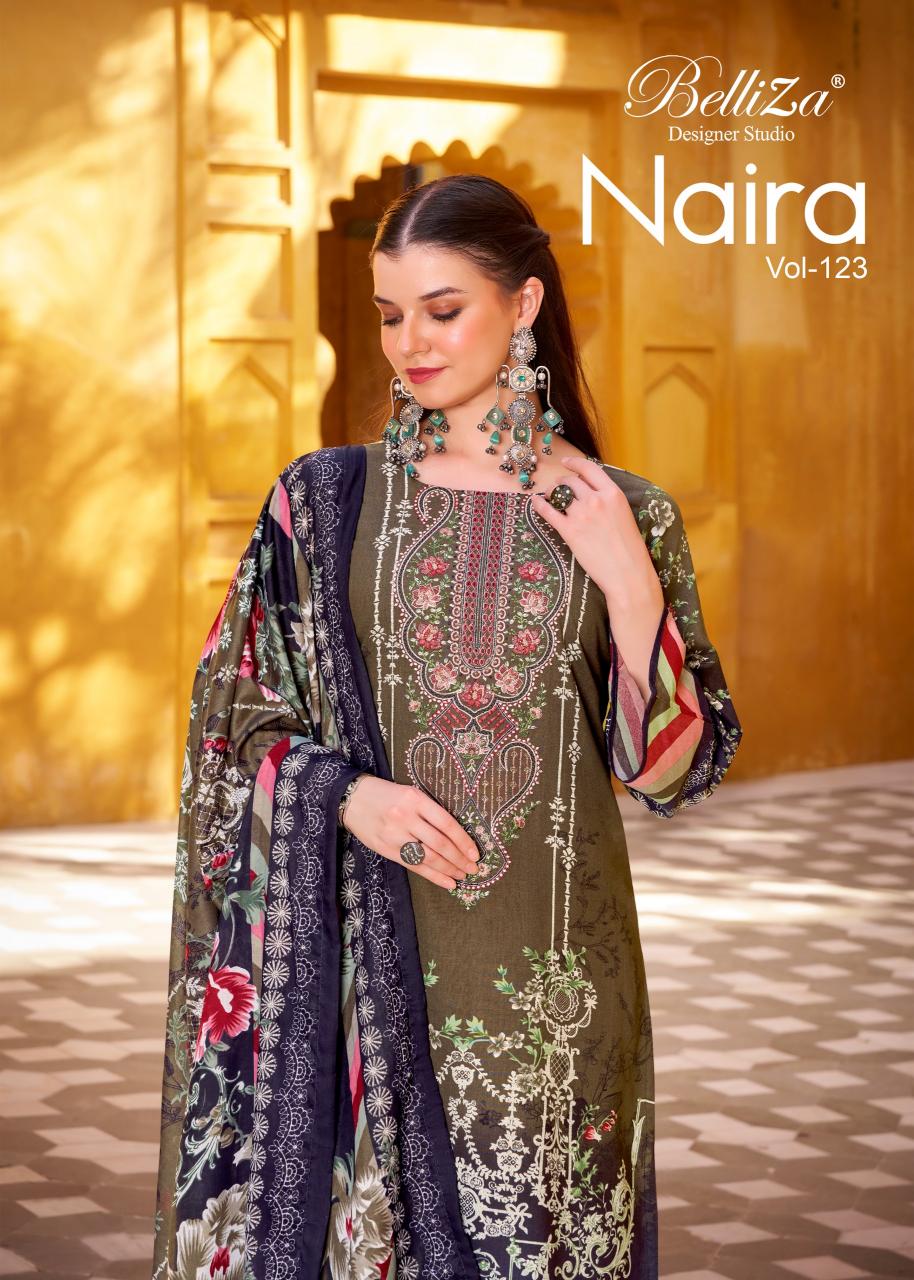 Belliza Naira Vol 123 catalog dress material wholesale dealers
