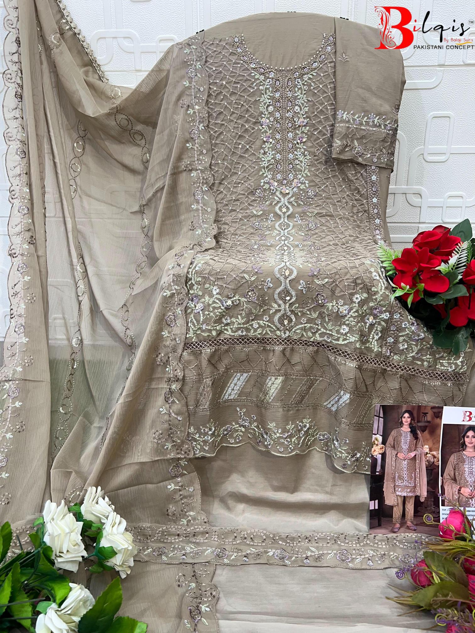 Bilqis B 213 A TO D catalog fat woman and pakistani suit