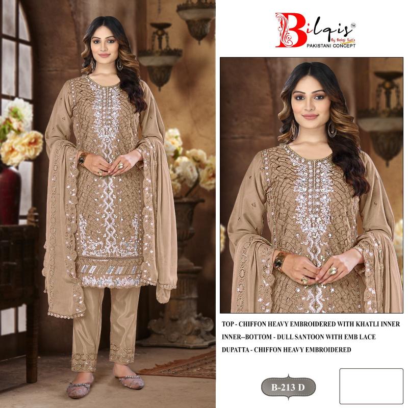 Bilqis B 213 A TO D catalog fat woman and pakistani suit
