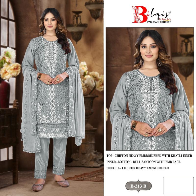 Bilqis B 213 A TO D catalog fat woman and pakistani suit