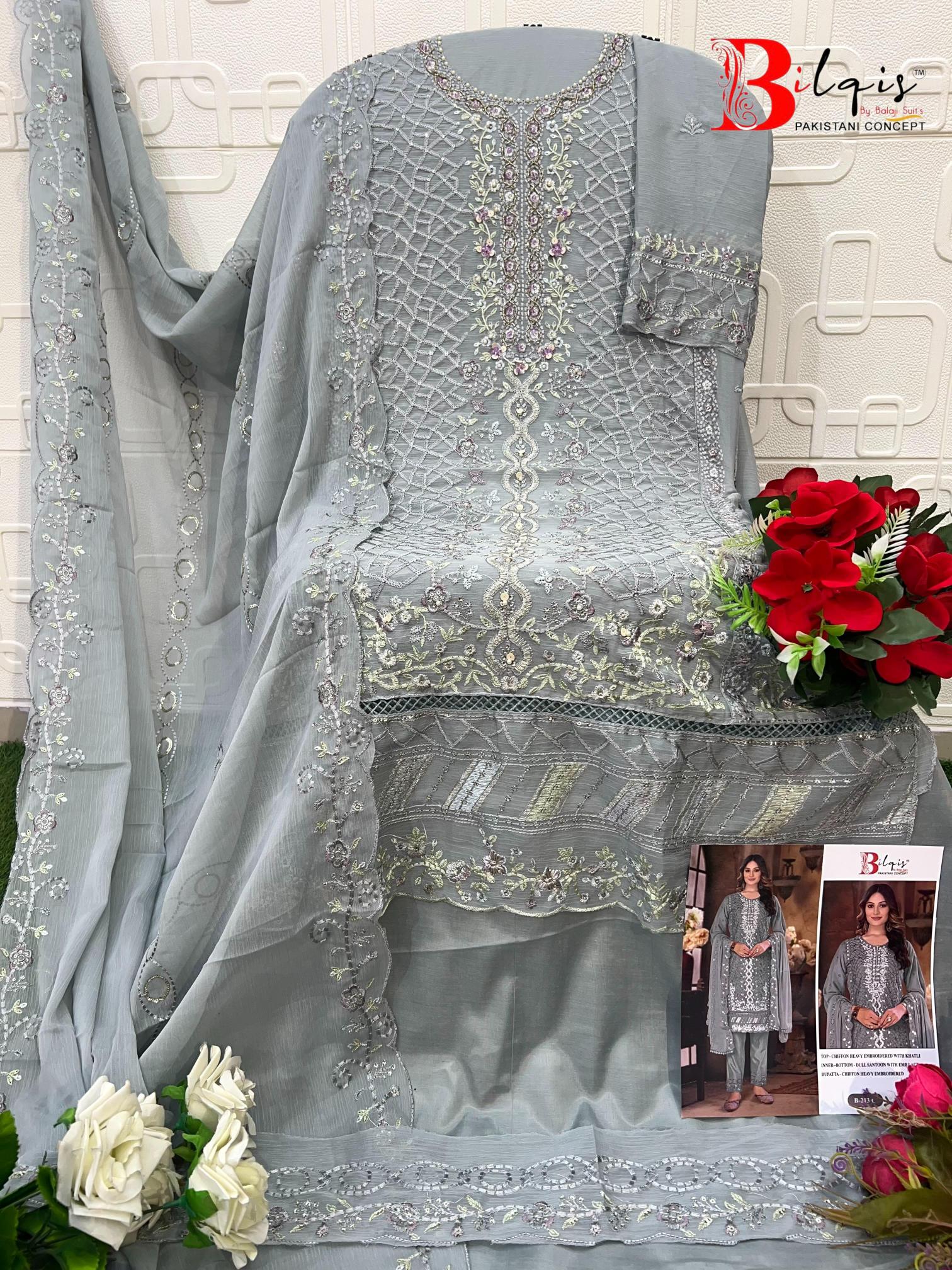 Bilqis B 213 A TO D catalog fat woman and pakistani suit