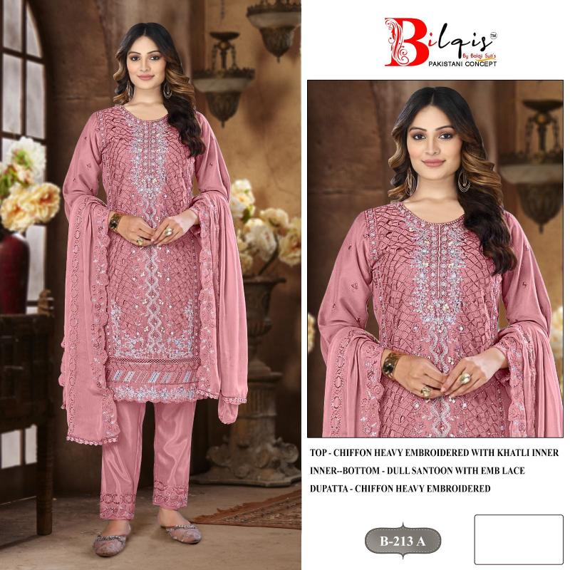 Bilqis B 213 A TO D catalog fat woman and pakistani suit