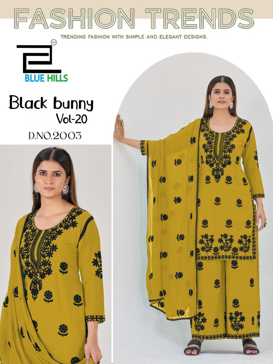 Blue Hills Black Bunny Vol 20 Catalog kurti wholesaler in ahmedabad