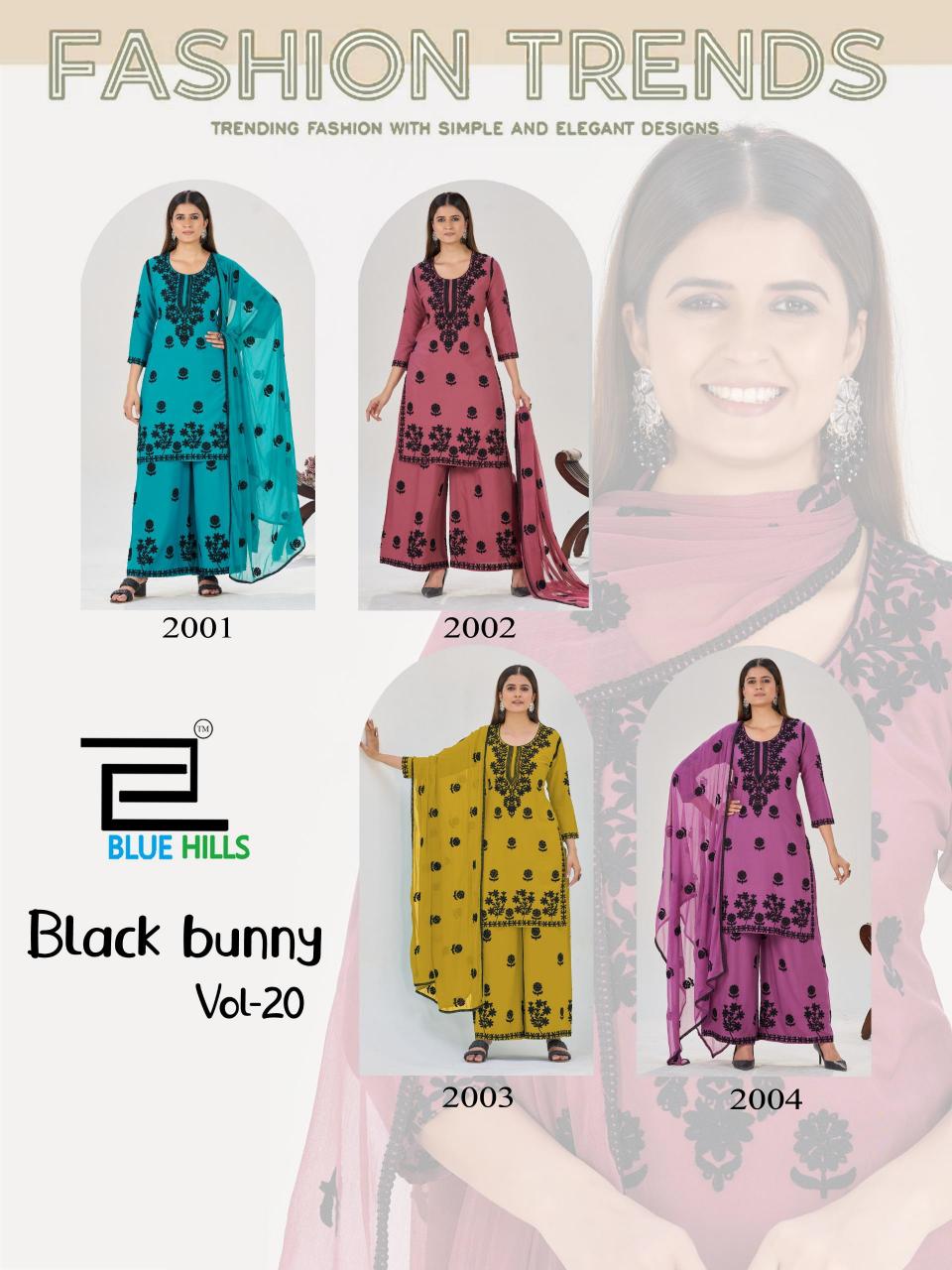 Blue Hills Black Bunny Vol 20 Catalog kurti wholesaler in ahmedabad