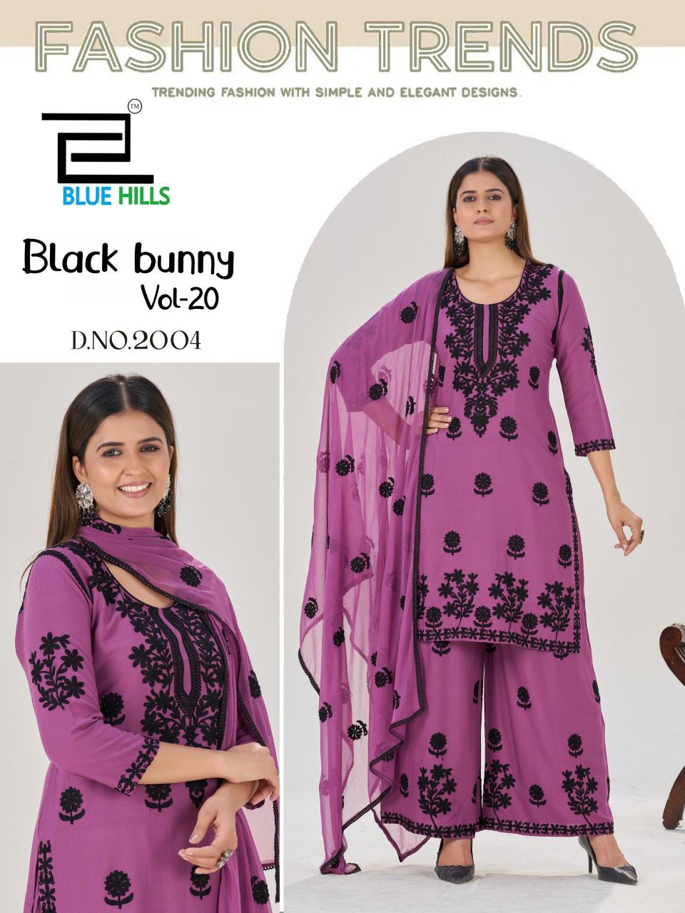 Blue Hills Black Bunny Vol 20 Catalog kurti wholesaler in ahmedabad