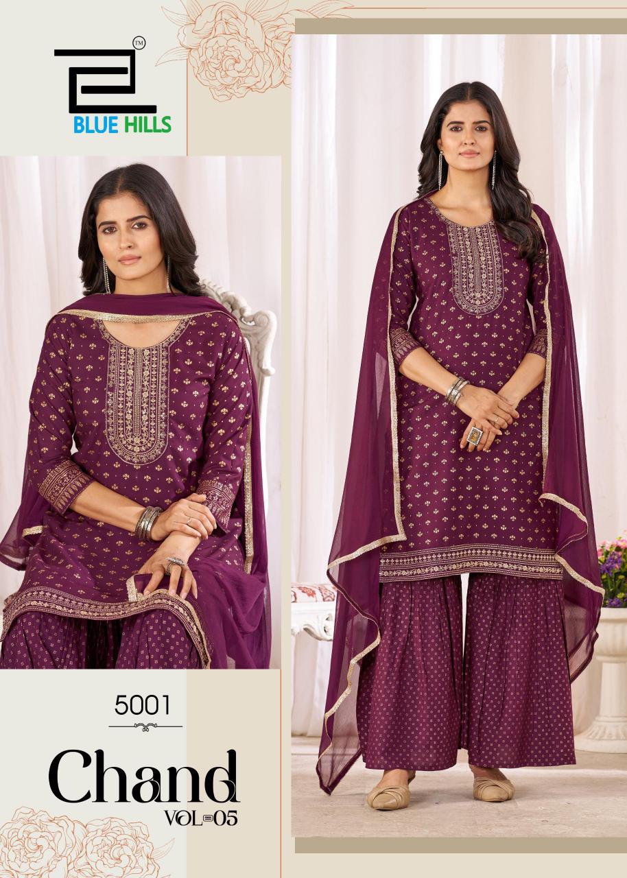 Blue Hills Chand vol 5 catalog mumbai wholesale kurti market