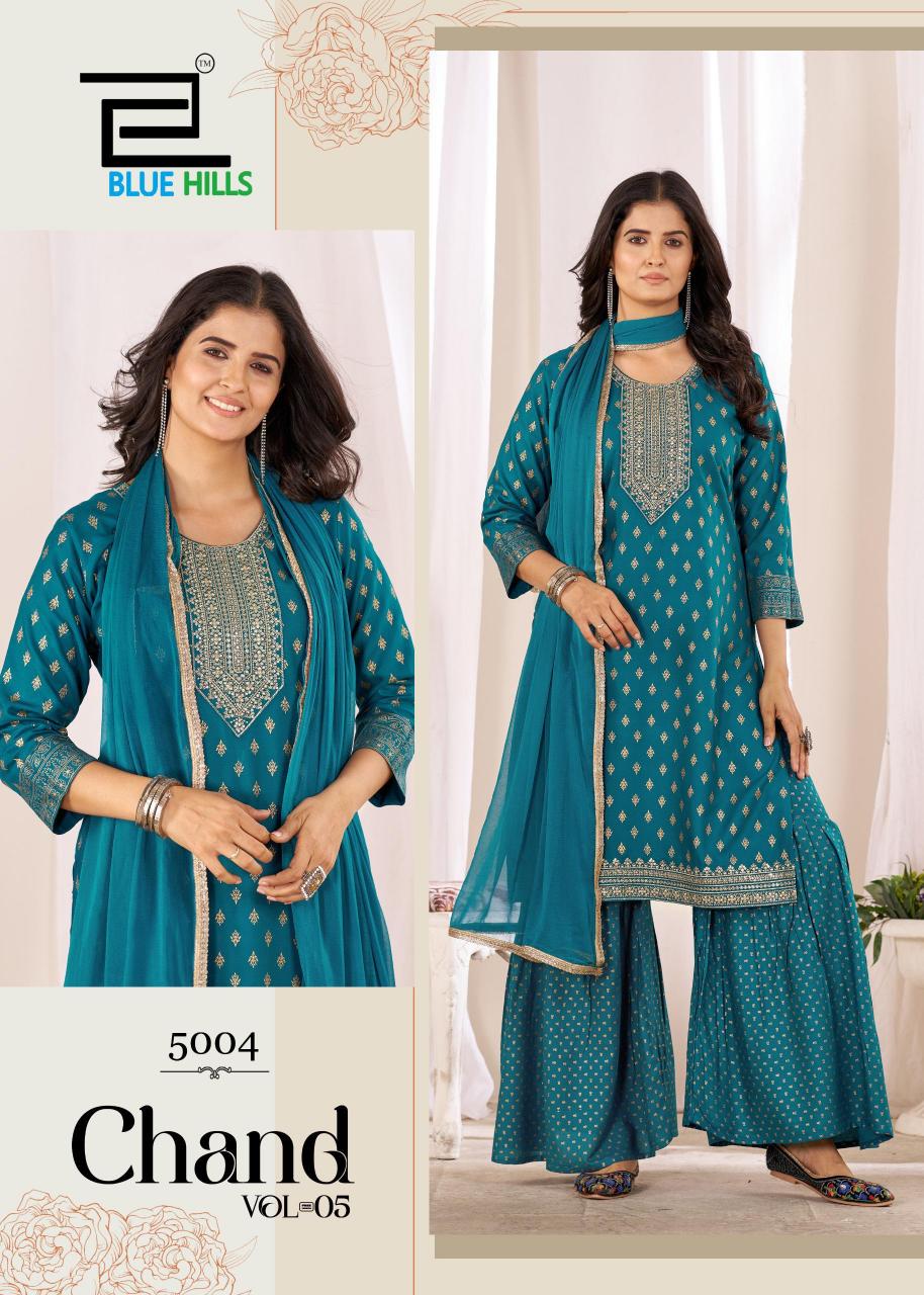 Blue Hills Chand vol 5 catalog mumbai wholesale kurti market