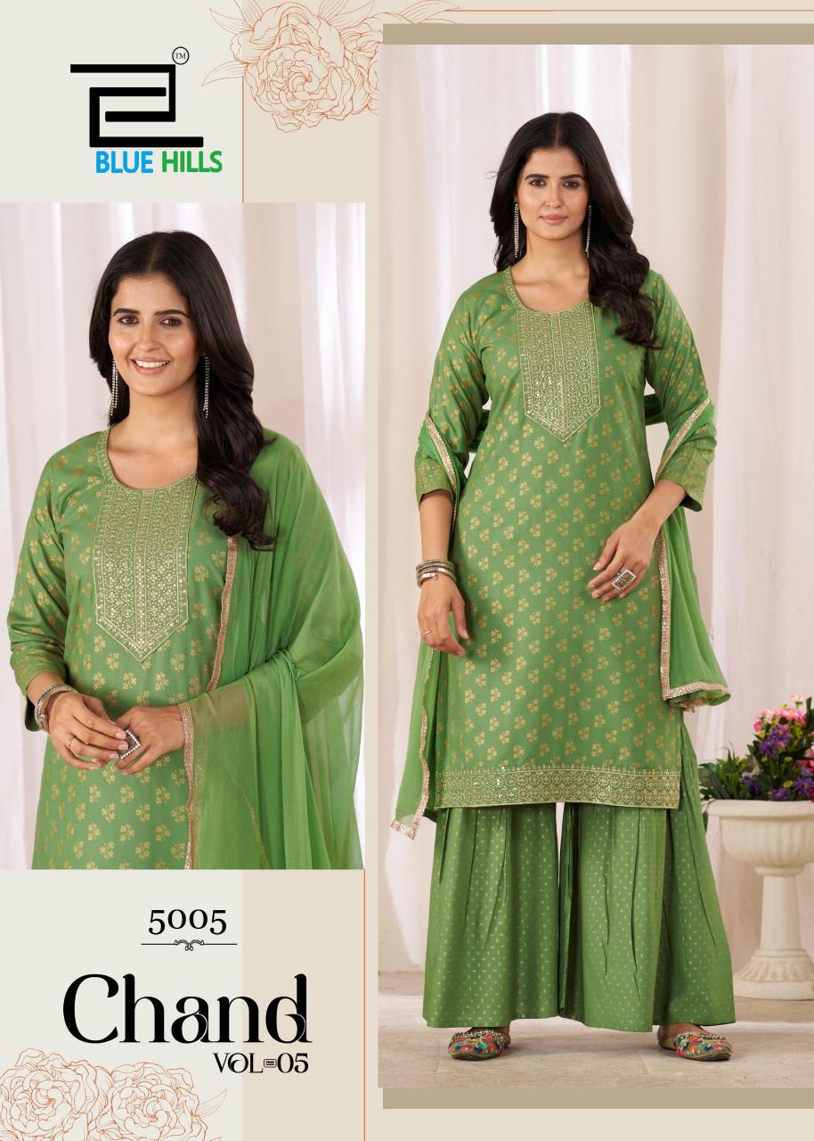 Blue Hills Chand vol 5 catalog mumbai wholesale kurti market