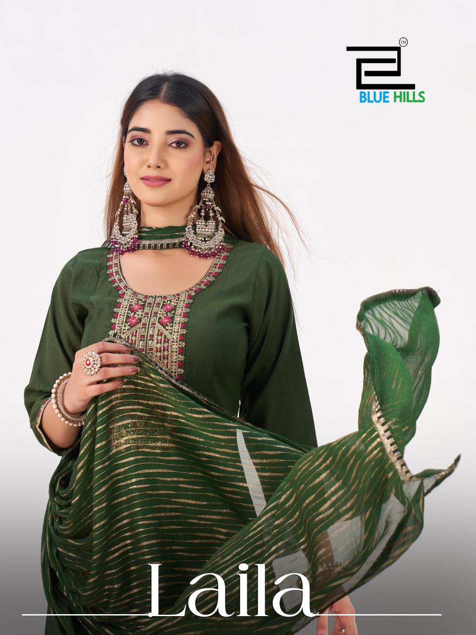 Blue Hills Laila catalog office wear kurtis wholesale