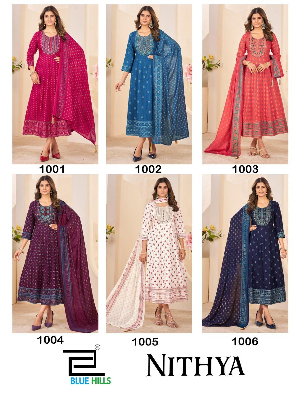 Blue Hills Nithya catalog wholesale rayon kurties 