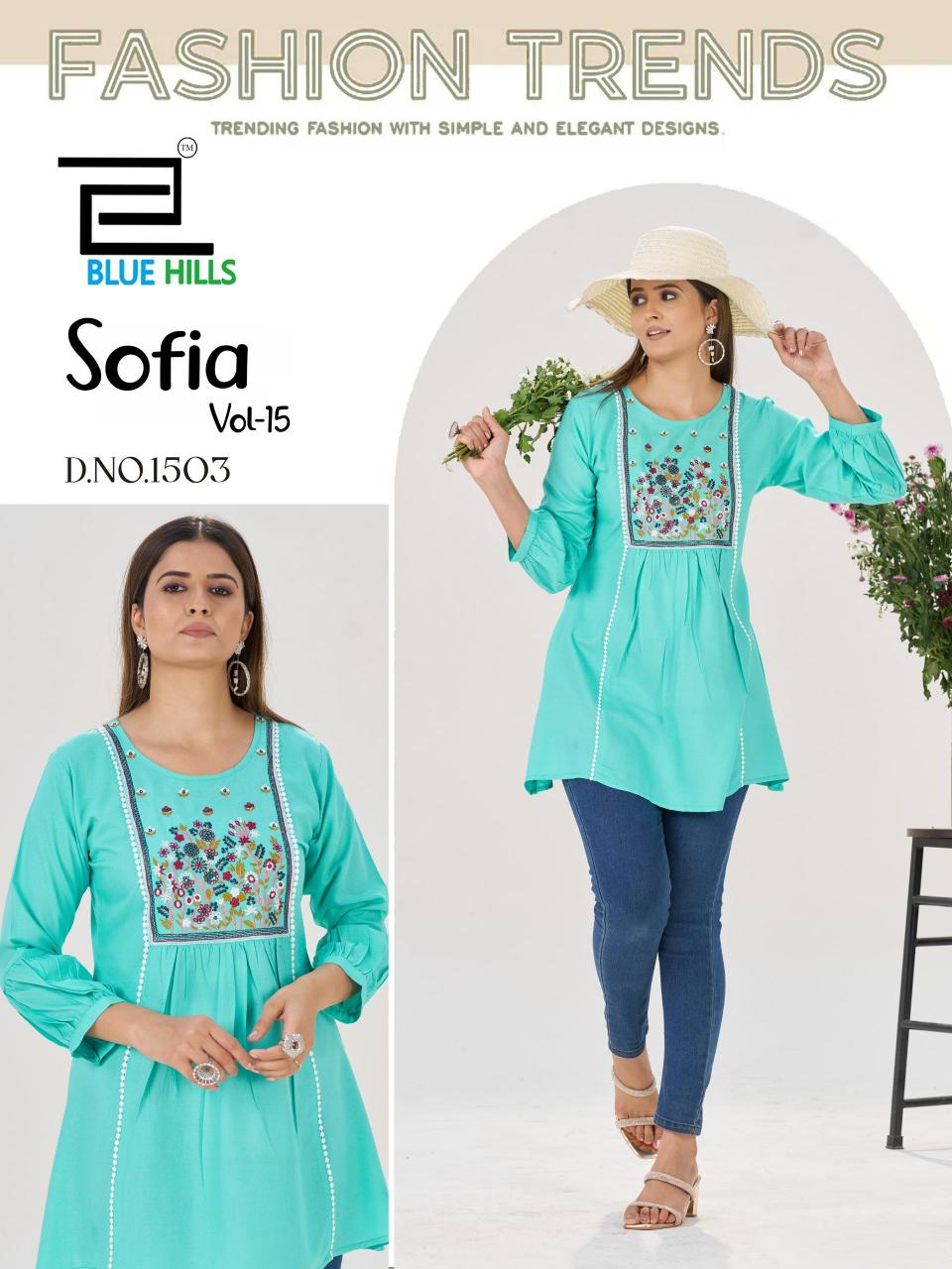 Blue Hills Sofia vol 15 catalog exclusive kurtis wholesale