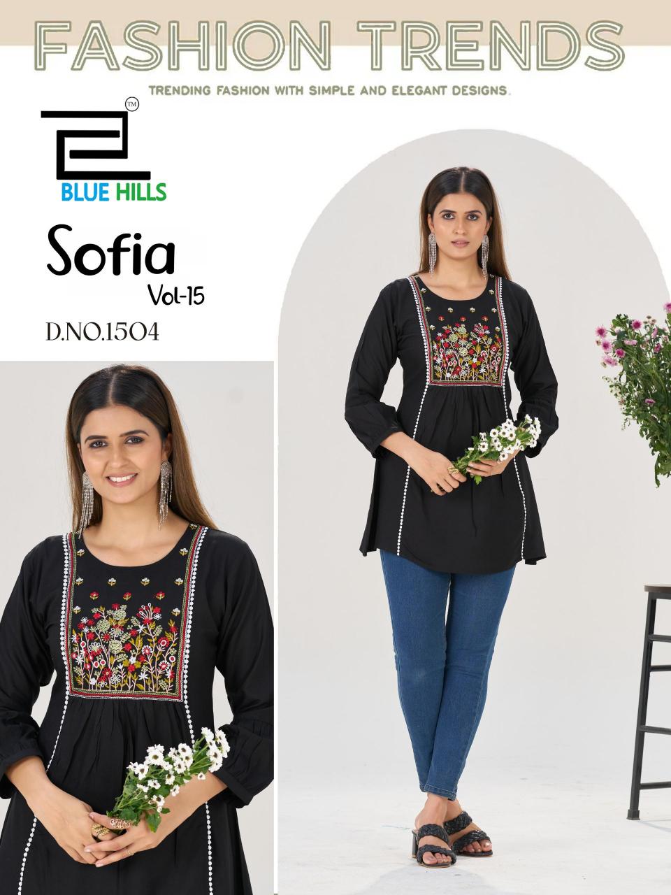 Blue Hills Sofia vol 15 catalog exclusive kurtis wholesale