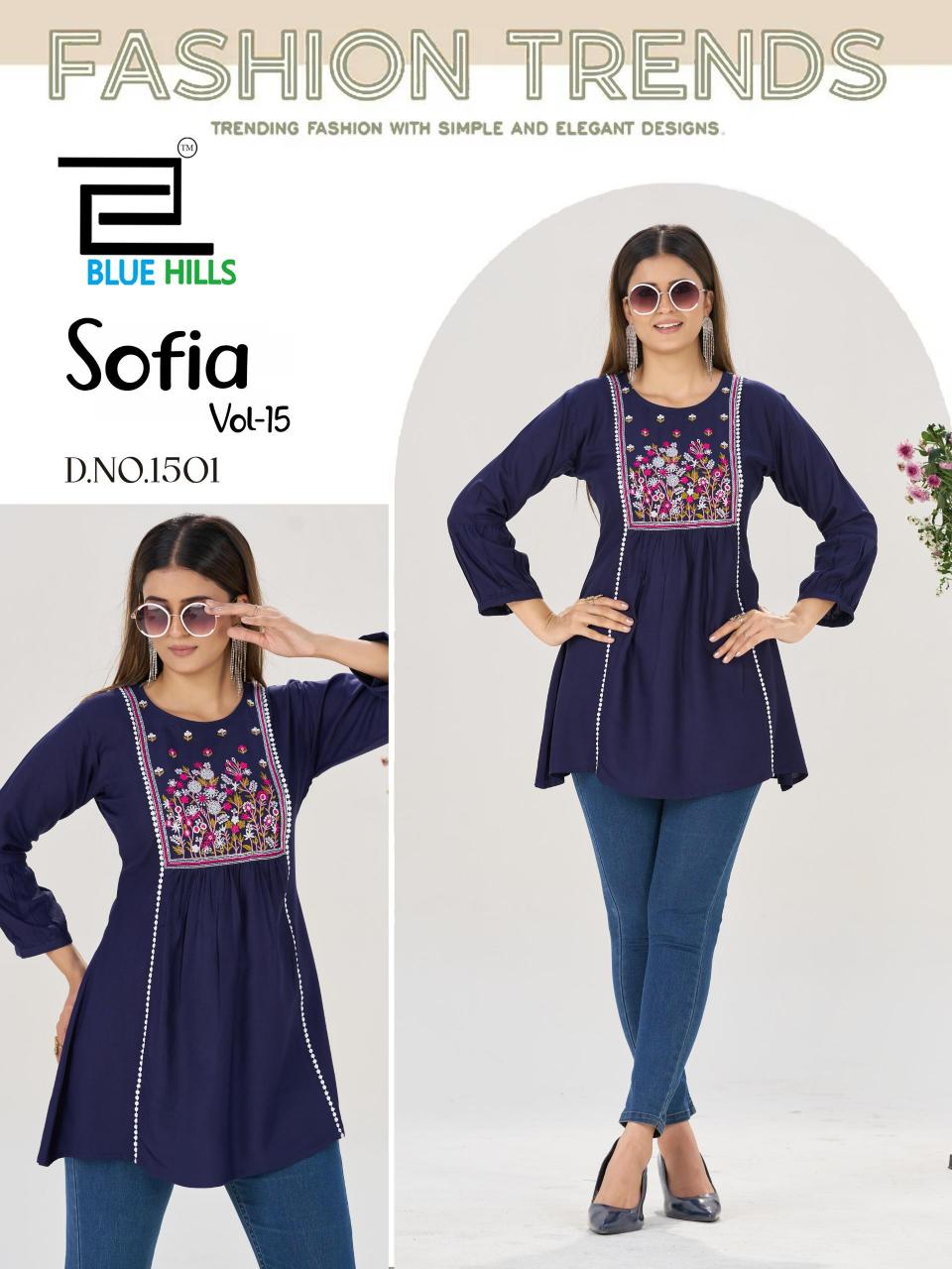 Blue Hills Sofia vol 15 catalog exclusive kurtis wholesale