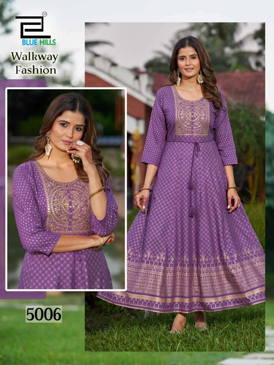 Blue Hills Walkway Fashion catalog kurti wholesale rate