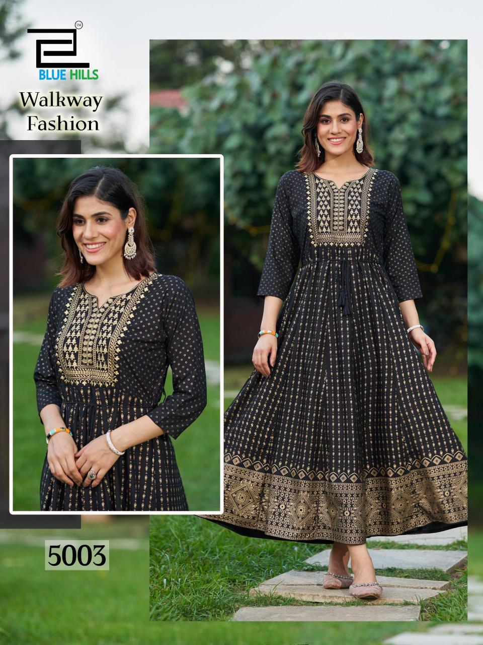 Blue Hills Walkway Fashion catalog kurti wholesale rate